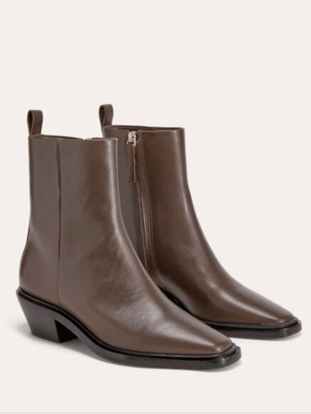 NEW Everlane Havana Dark Brown Leather Boot Women 8 MSRP $278